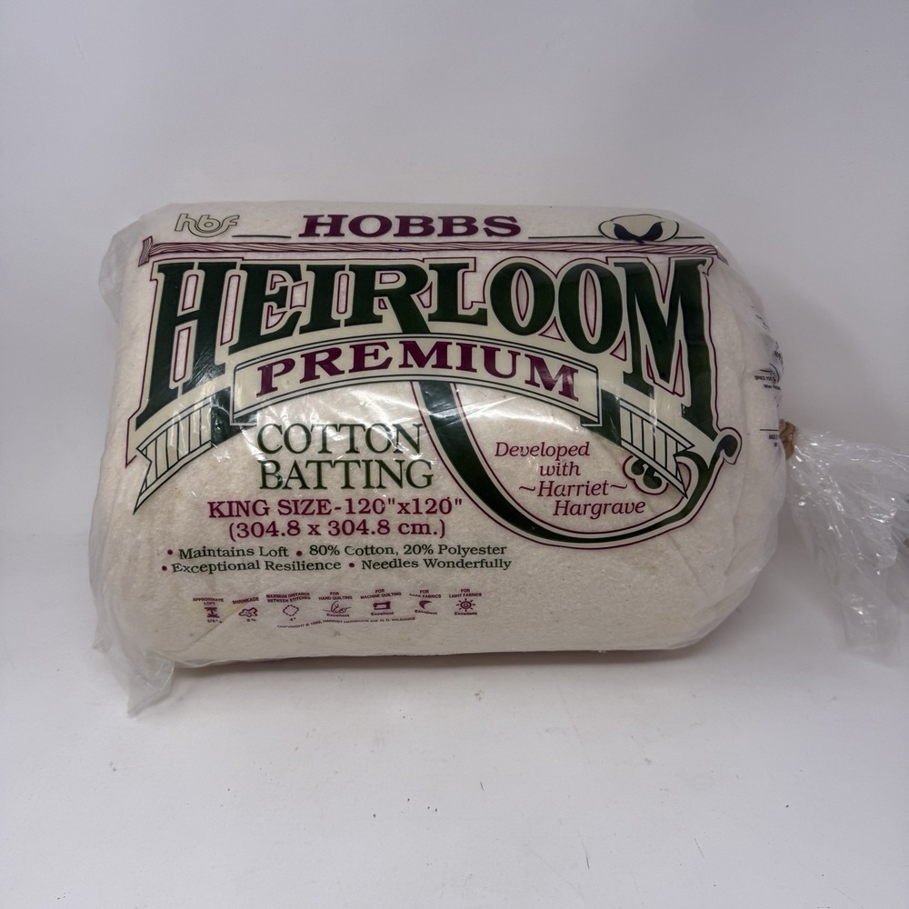 Hobbs Heirloom Premium 80/20 Batting King Size 120"x 120"